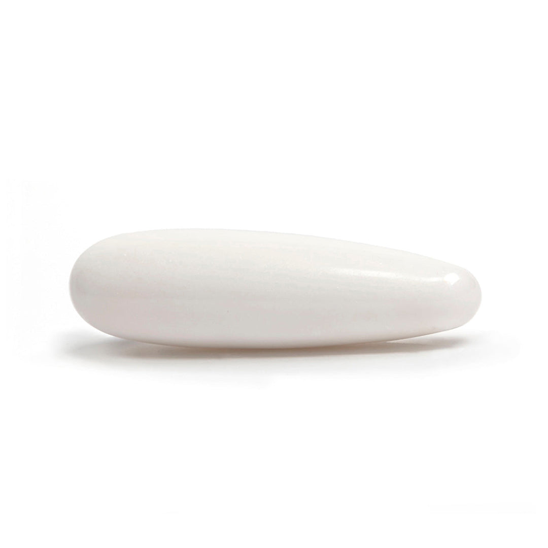 CHAKRUBS - WHITE JASPER DILDO 