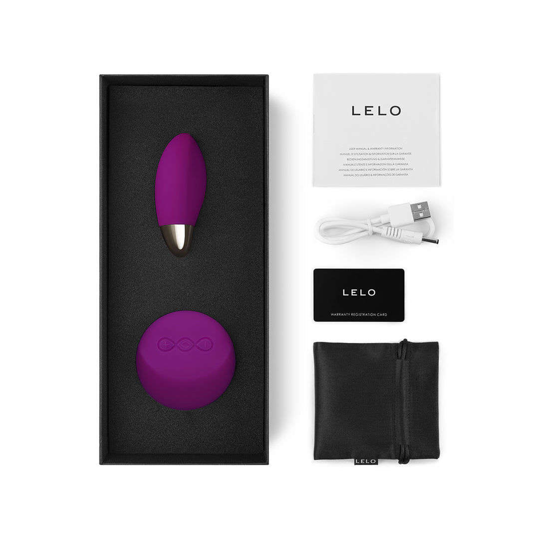 LELO - LYLA 2 VIBRATING DEEP ROSE EGG WITH REMOTE CONTROL