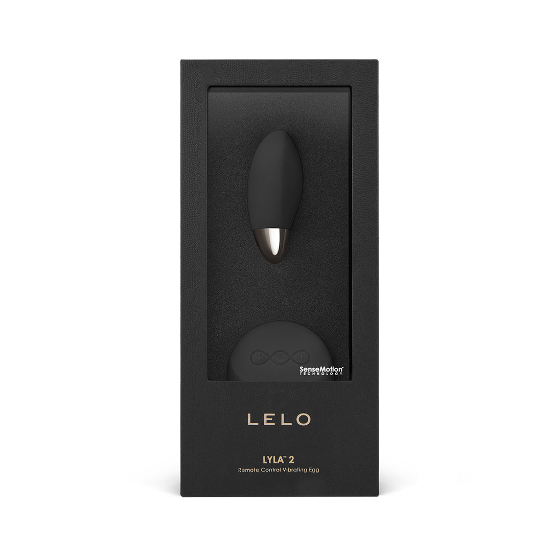 LELO - LYLA 2 BLACK VIBRATING EGG WITH REMOTE CONTROL