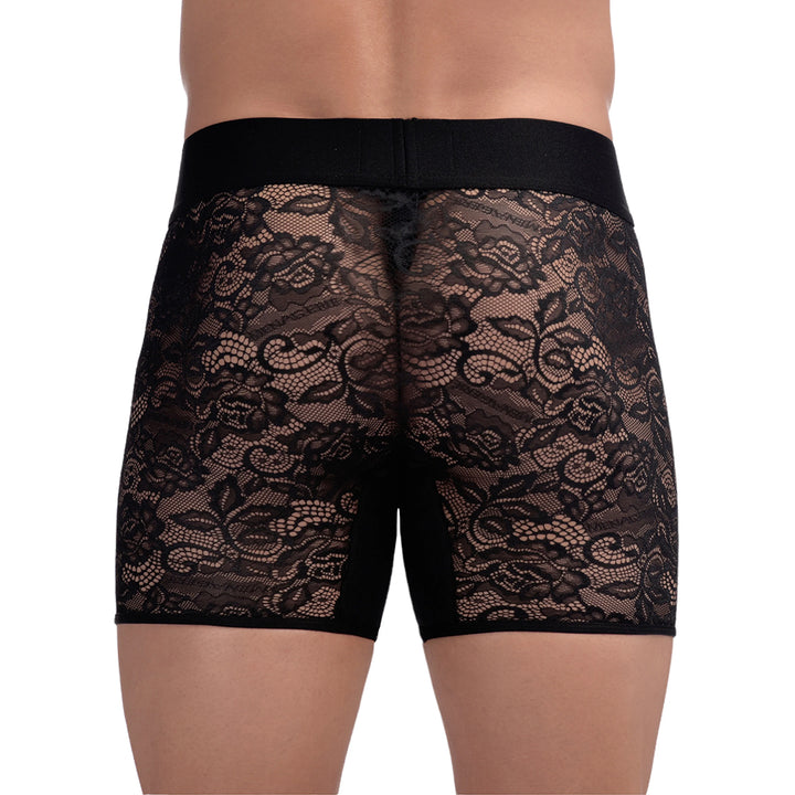 MENAGERIE - BOXER CLASSICO IN PIZZO NERO