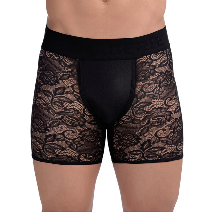 MENAGERIE - BOXER CLASSICO IN PIZZO NERO
