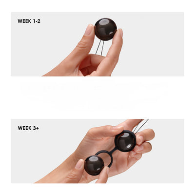 LELO - BLACK VAGINAL BEADS