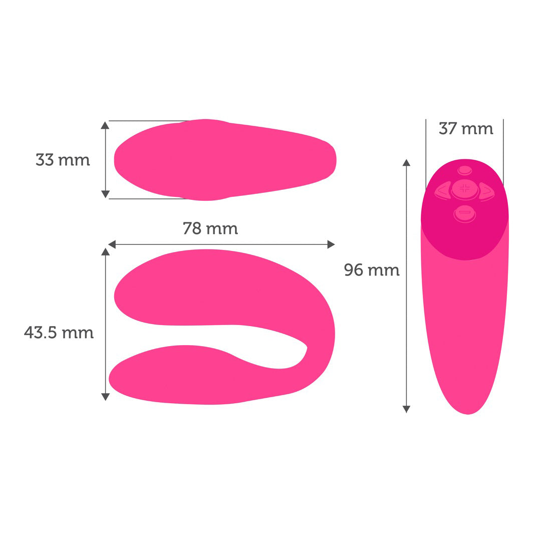 WE VIBE CHORUS - PINK VIBRATOR FOR COUPLES WITH  APP