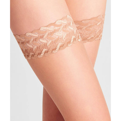 FALKE - SHELINA STAY UPS WITH DECORATIVE LACE
