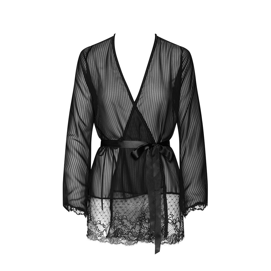 CADOLLE - KIMONO IN CHIFFON A RIGHE