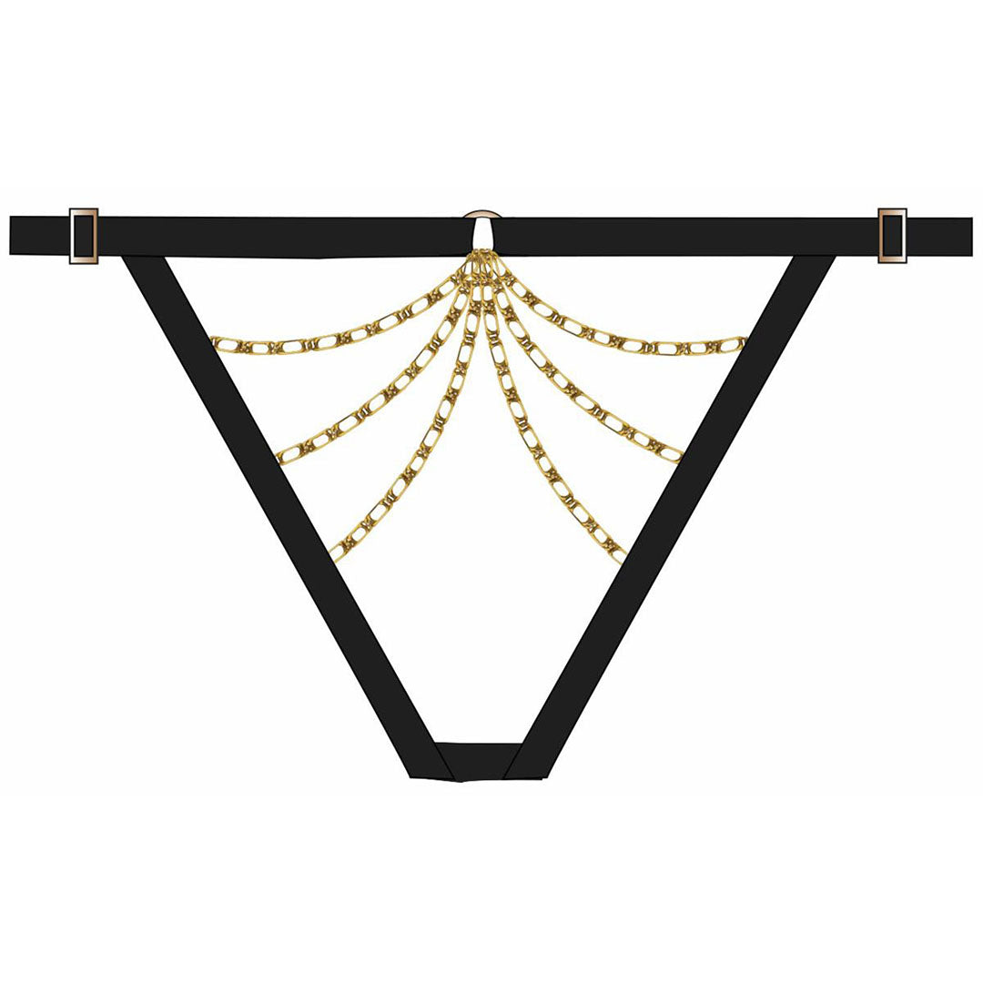 BOITE A DESIR - MINI SLIP CON CATENINE DORATE