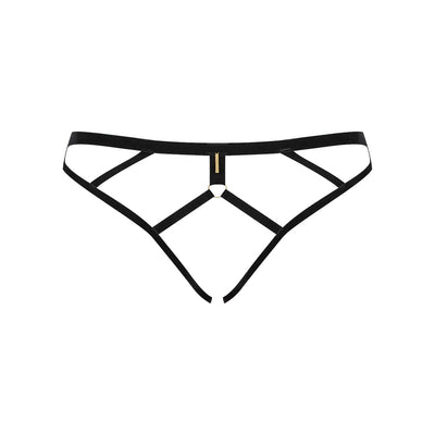 MAISON CLOSE - SLIP NUDE IN BLACK VELVET