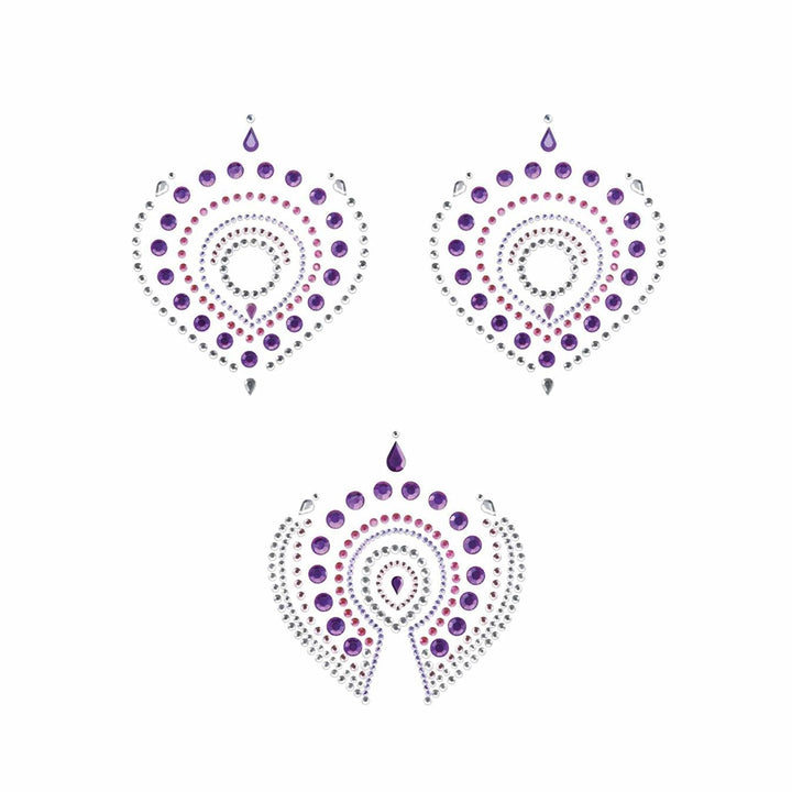 BIJOUX INDISCRETS - PURPLE AND SILVER BODY DECORATIONS