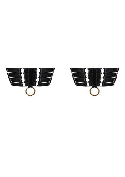 BORDELLE - AUREA BLACK GARTERS (PAIR)